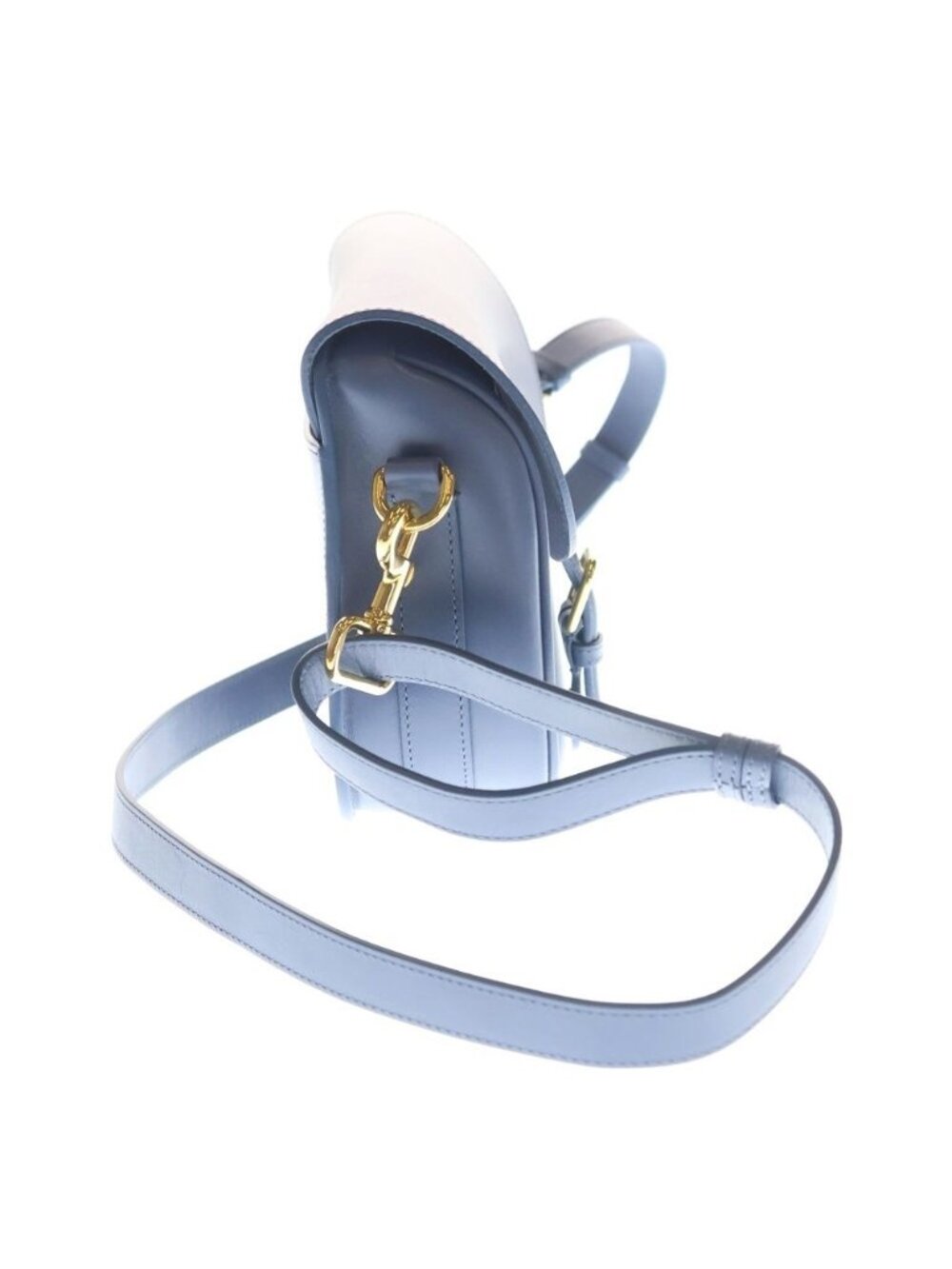 Dior Bobbi Mini Shoulder Bag Light Blue Leather Gold - Picture 3 of 6